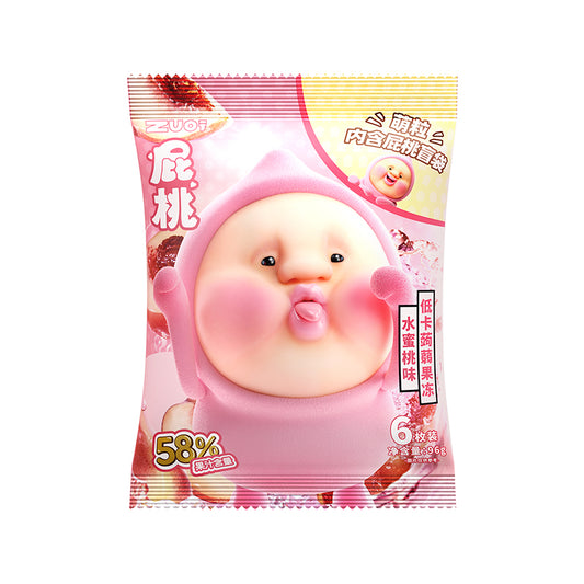 ZUOJOY Konjac Jelly, Treat Plus Toy - Peach Flavor 3.39oz